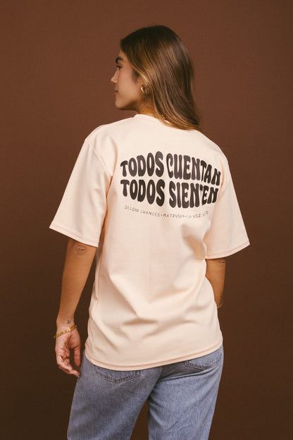 Camiseta Todos Sienten - Melón