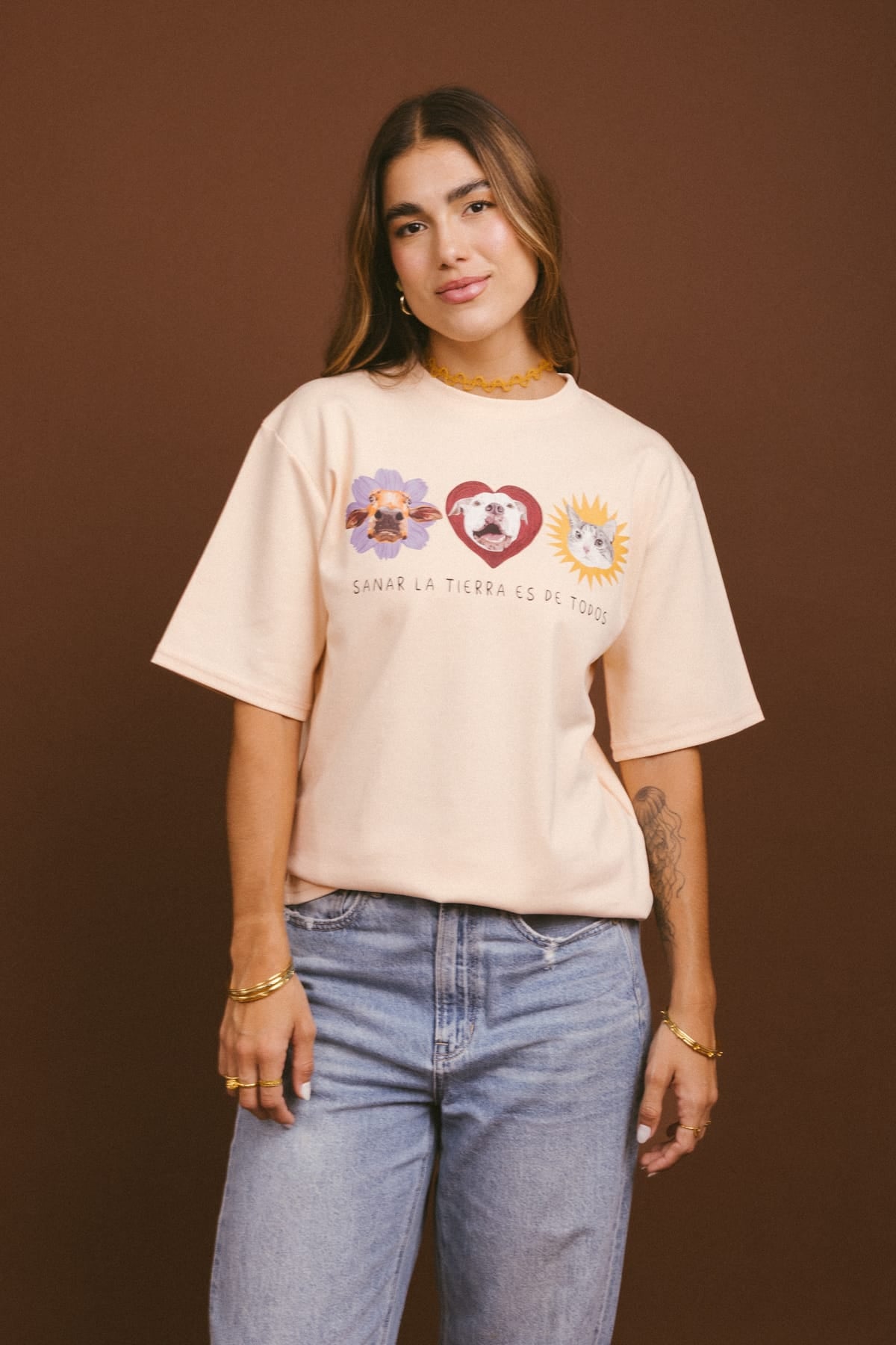 Camiseta Todos Sienten - Melón