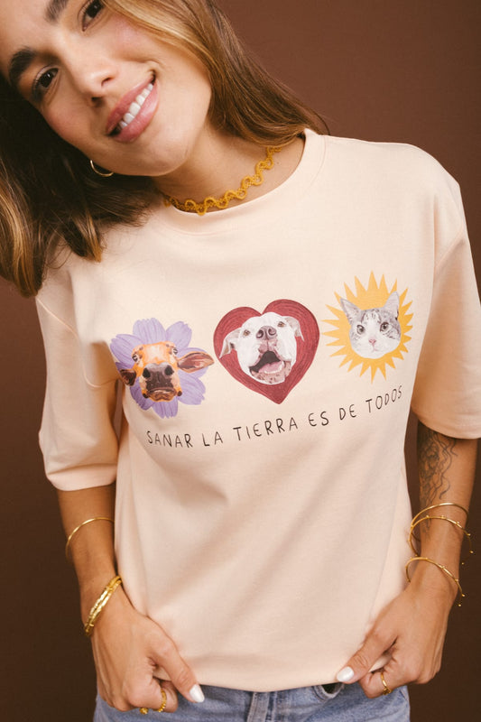 Camiseta Todos Sienten - Melón