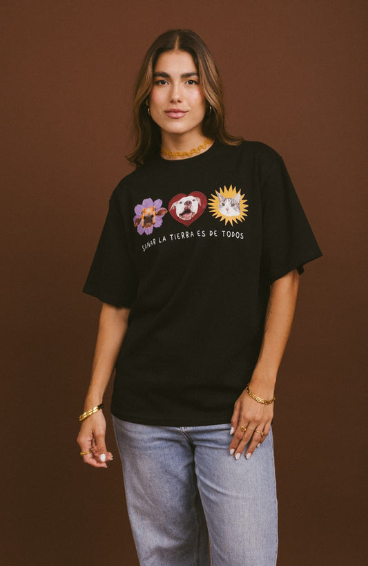 Camiseta Todos Sienten - Negra