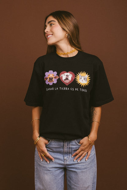Camiseta Todos Sienten - Negra