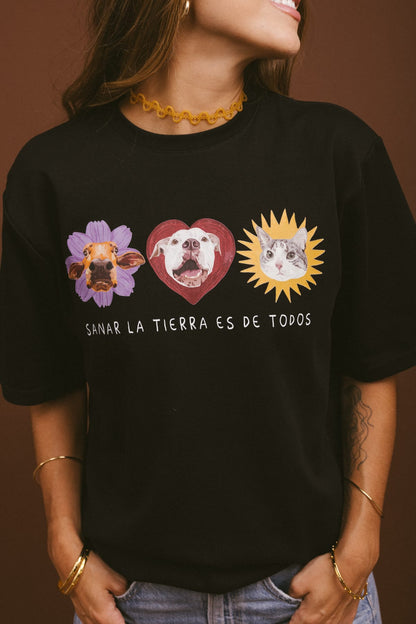 Camiseta Todos Sienten - Negra
