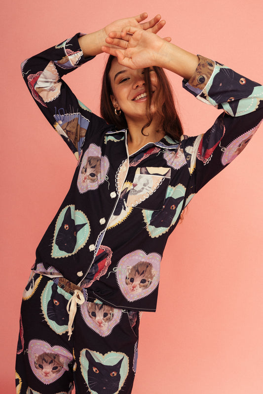 Pijama Pantalón Chimichurros Negro