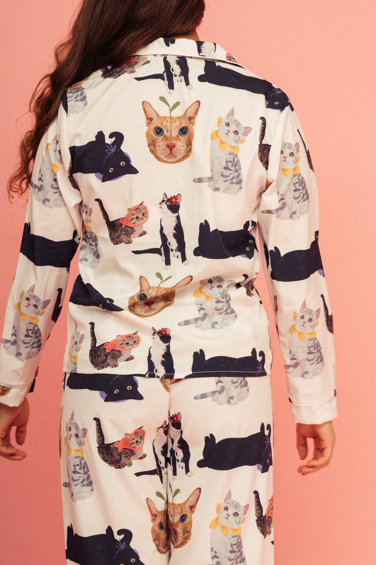 Pijama Pantalón Michis Marfil