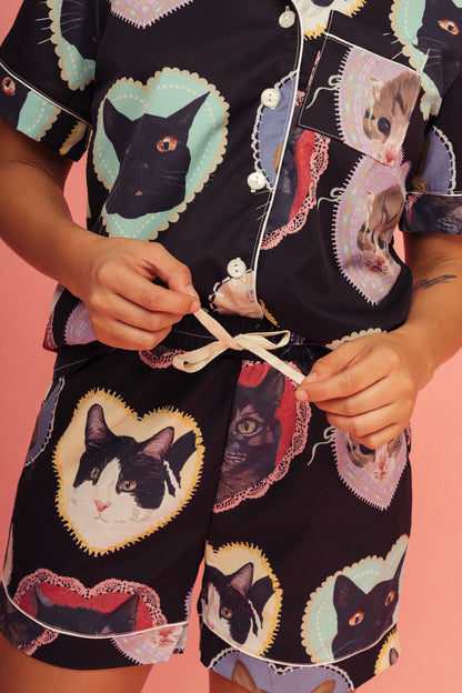 Pijama Short Chimichurros Negro