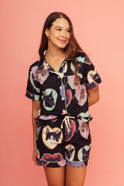 Pijama Short Chimichurros Negro