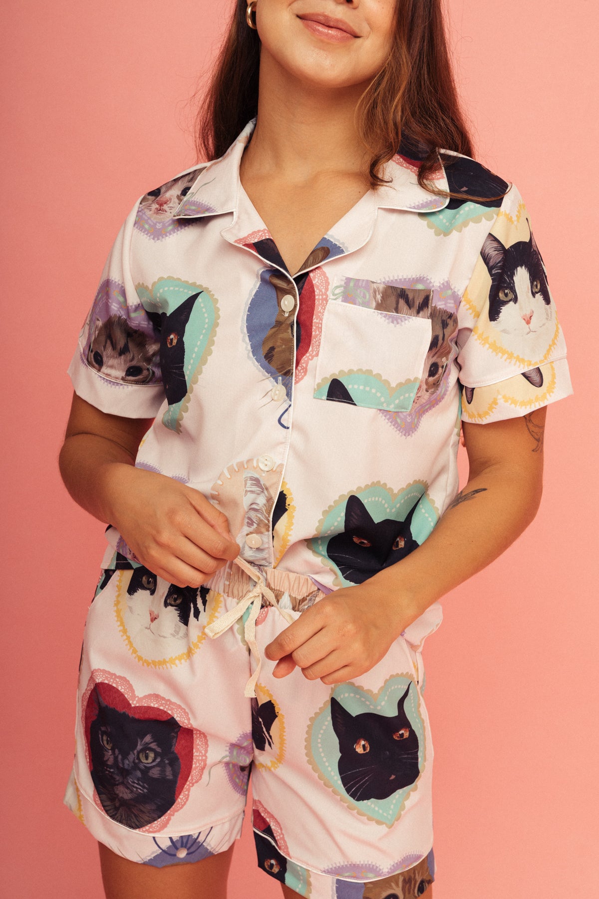 Pijama Short Chimichurros	Rosa