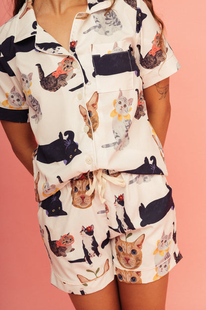 Pijama Short Michis Marfil