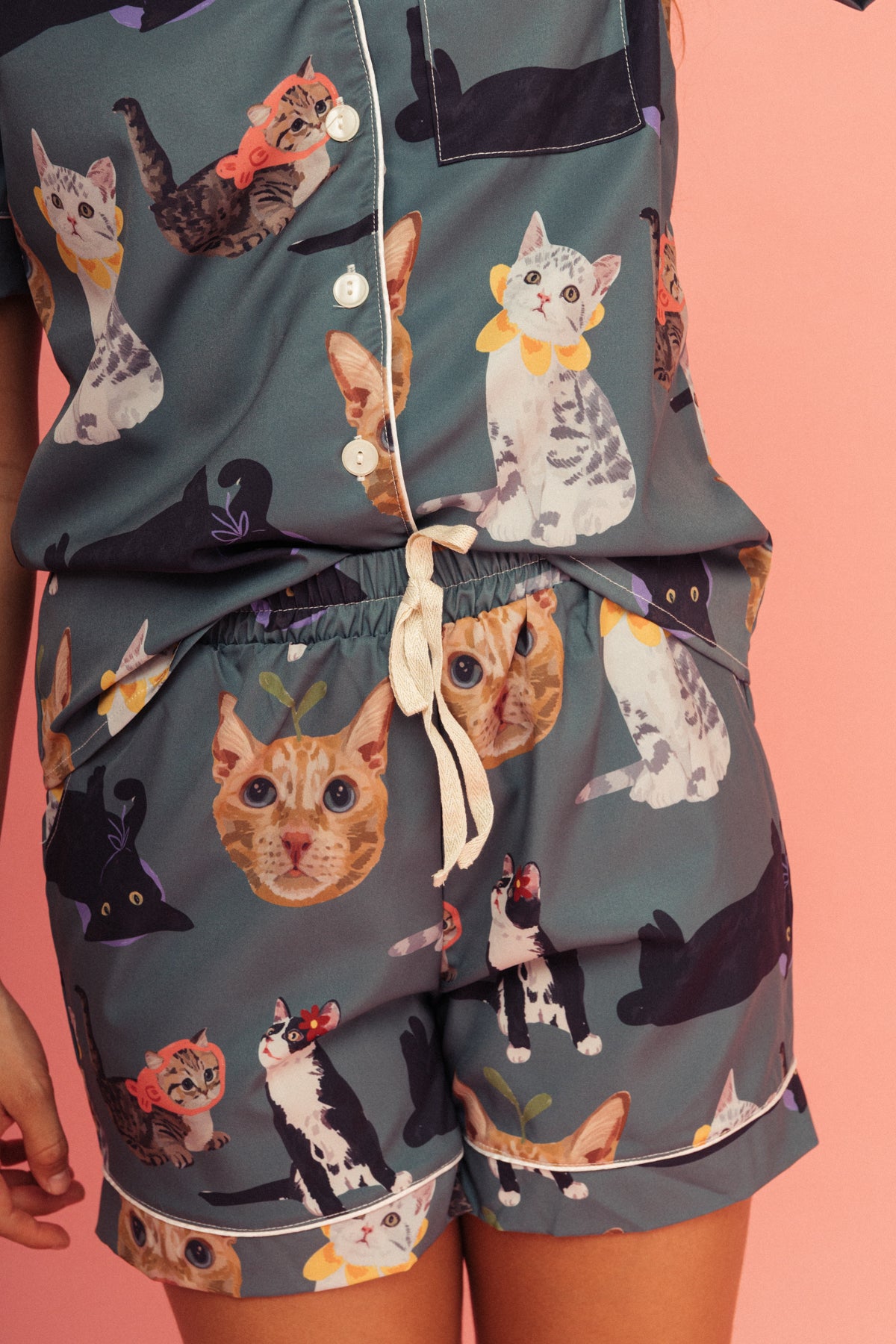 Pijama Short Michis Verde