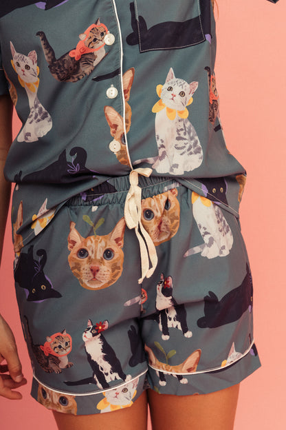 Pijama Short Michis Verde