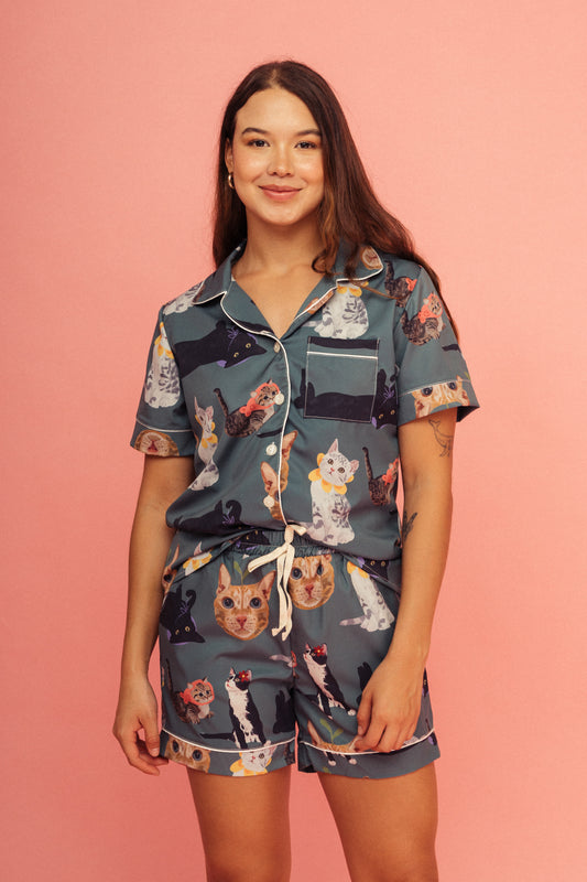 Pijama Short Michis Verde