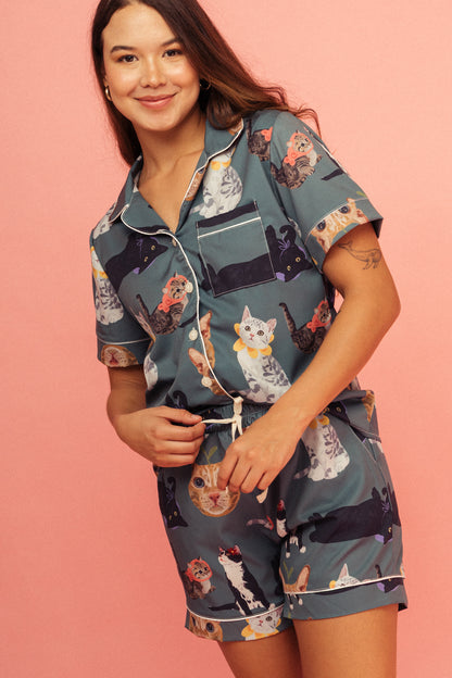 Pijama Short Michis Verde