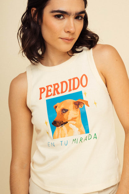 Top Perdido en tu mirada Marfil