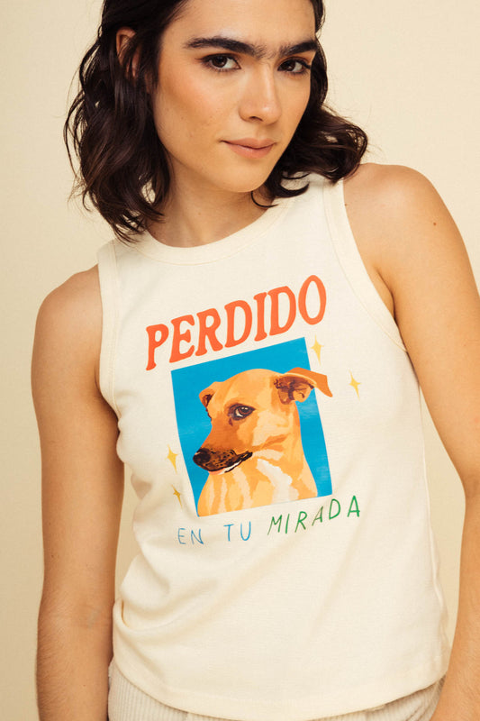 Top Perdido en tu mirada Marfil