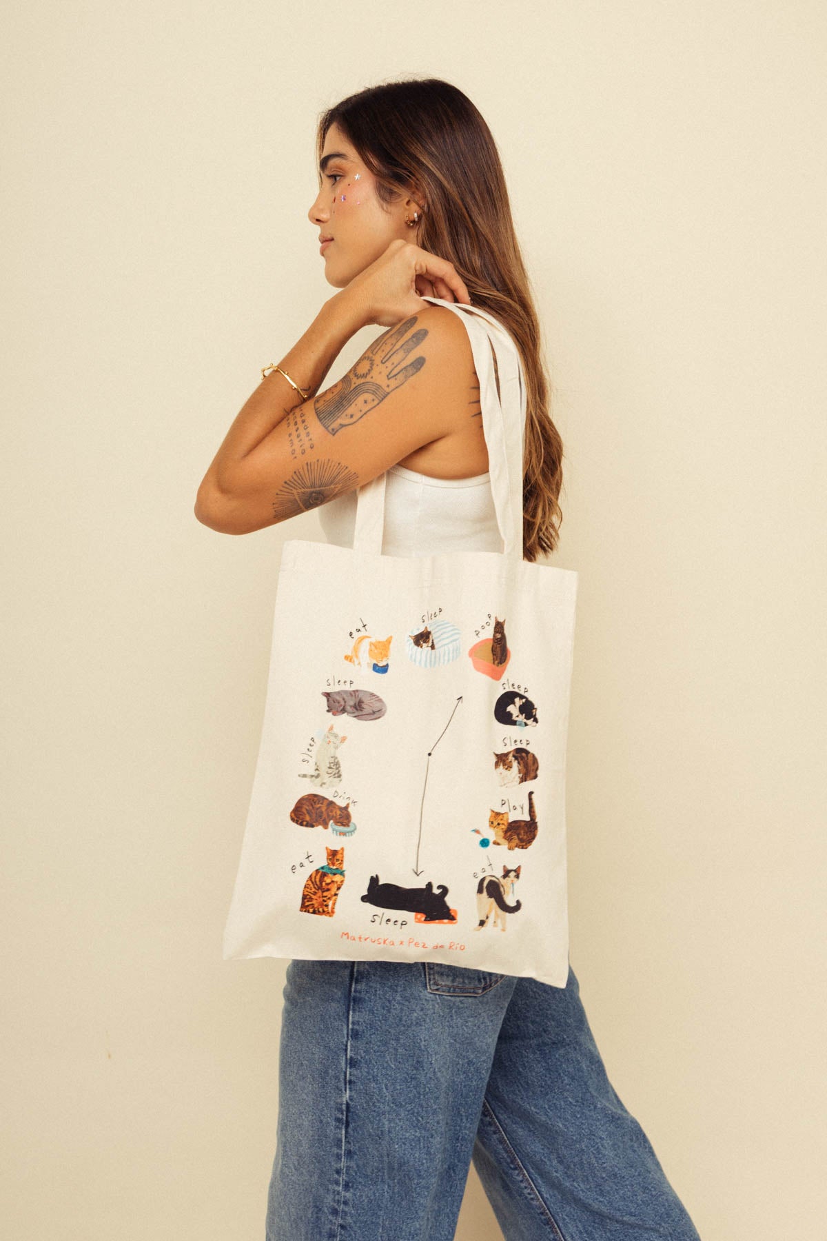 Totebag Reloj Gatuno