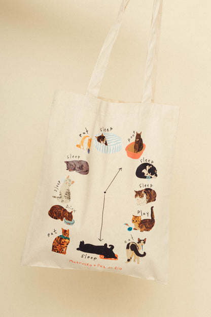 Totebag Reloj Gatuno