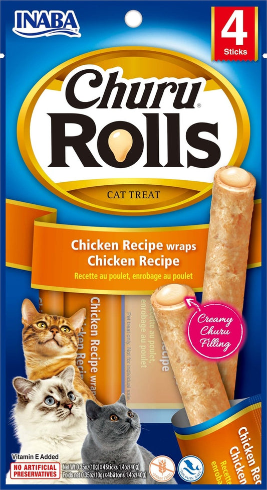 Paquete Churu Rolls X4 unidades.