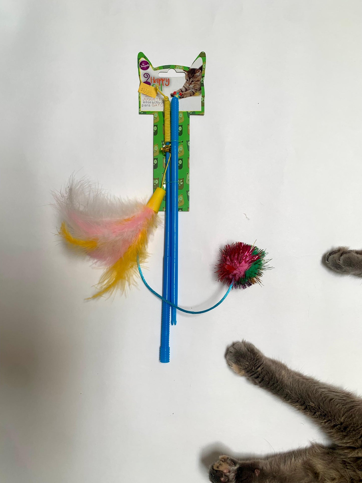 Vara pompom con plumas