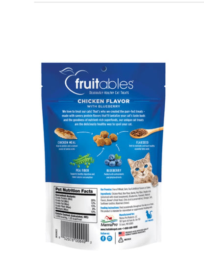 Galletas Para Gato Fruitables - Pollo y Arándanos 70GR