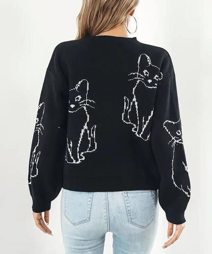 Sueter Cuello Redondo Negro