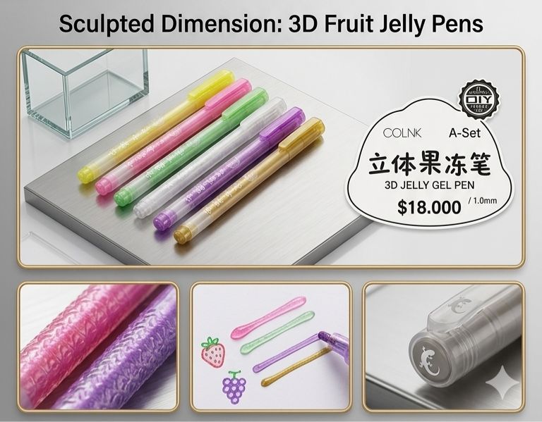 Bolígrafos 3D Fruit Jelly