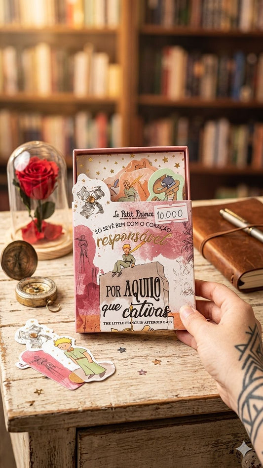 Set de Tarjetas Inspiracionales El Principito Rosa