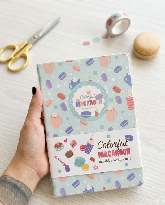 Agenda/Cuaderno Macaroon Azul Claro