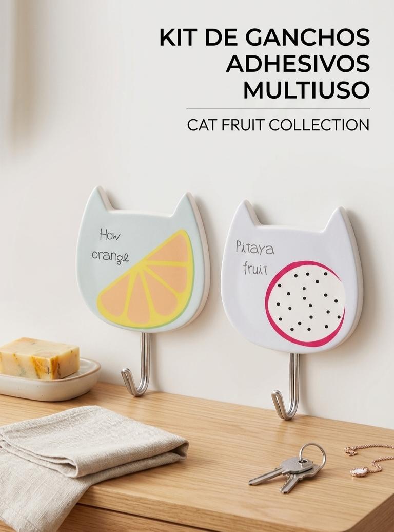 Kit de Ganchos Adhesivos Multiuso