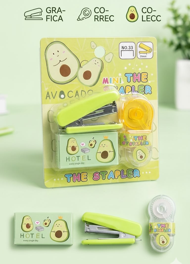 Set de Papelería Aguacate