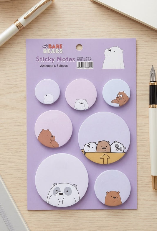 Set de Notas Adhesivas "We Bare Bears"