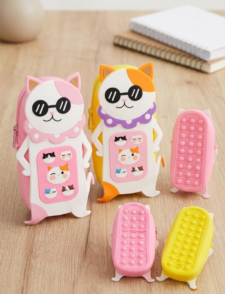 Estuche Pop-it "Gatito Cool"