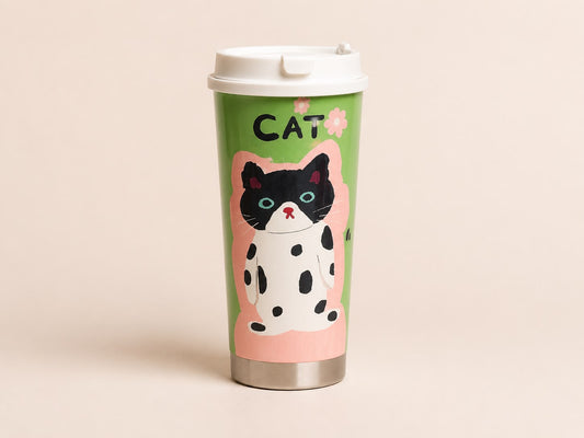 Vaso Térmico Diseño Gato