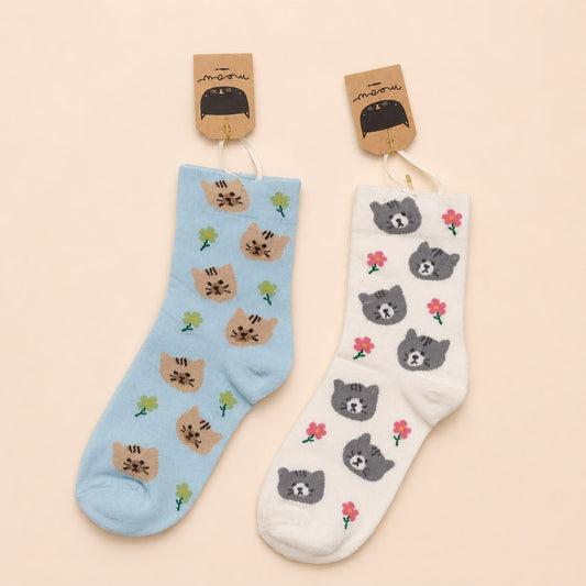 Medias Largas con Diseño de Gatitos