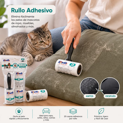 Rollo Adhesivo Quitapelos para Mascotas