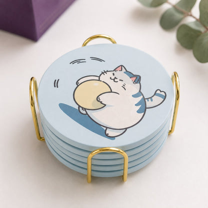 Set Portavasos gatos