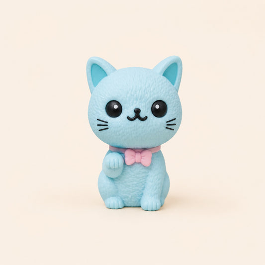 Borrador Gatito Azul