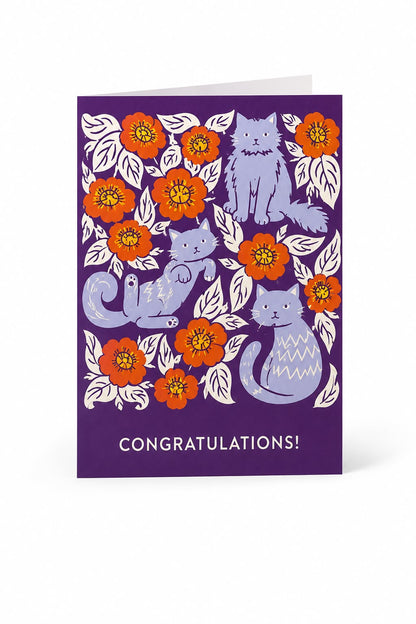 arjeta de regalo Gatitos Violeta
