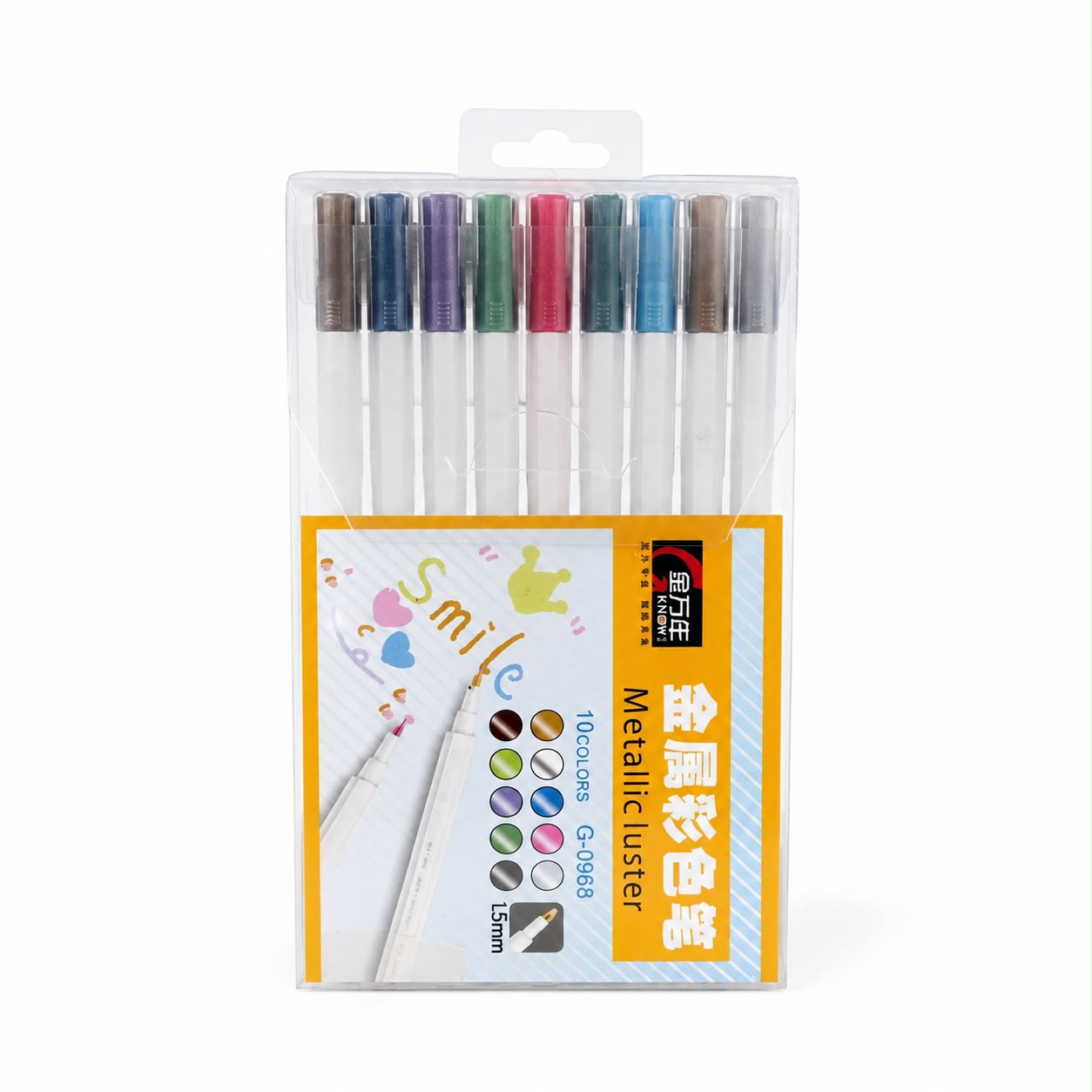 Set de Bolígrafos Metálicos x 10