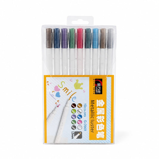 Set de Bolígrafos Metálicos x 10