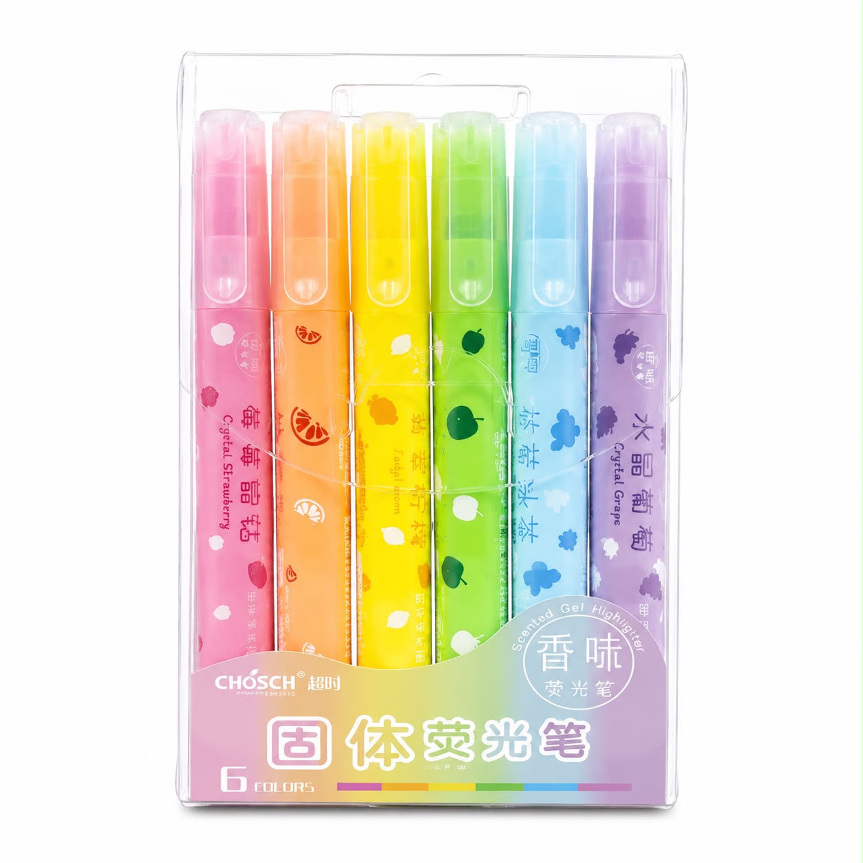 Resaltadores de Gel Perfumados x6