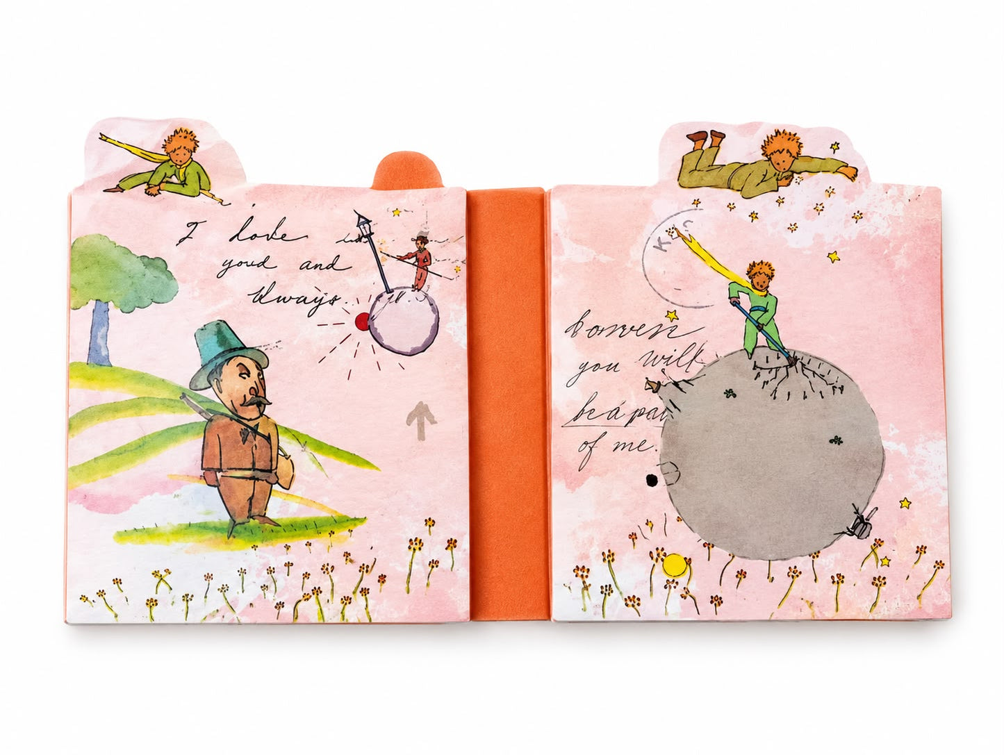 Set de notas El Principito Naranja