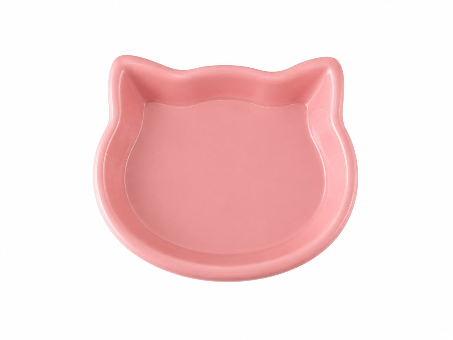 Plato para gatos con forma de gatito