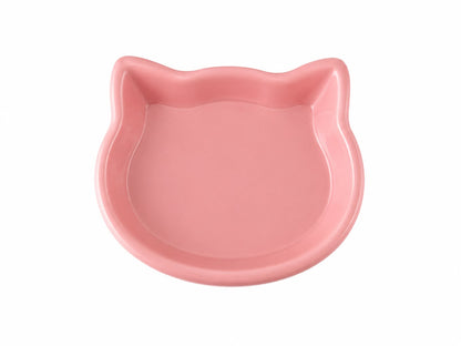 Plato para gatos con forma de gatito