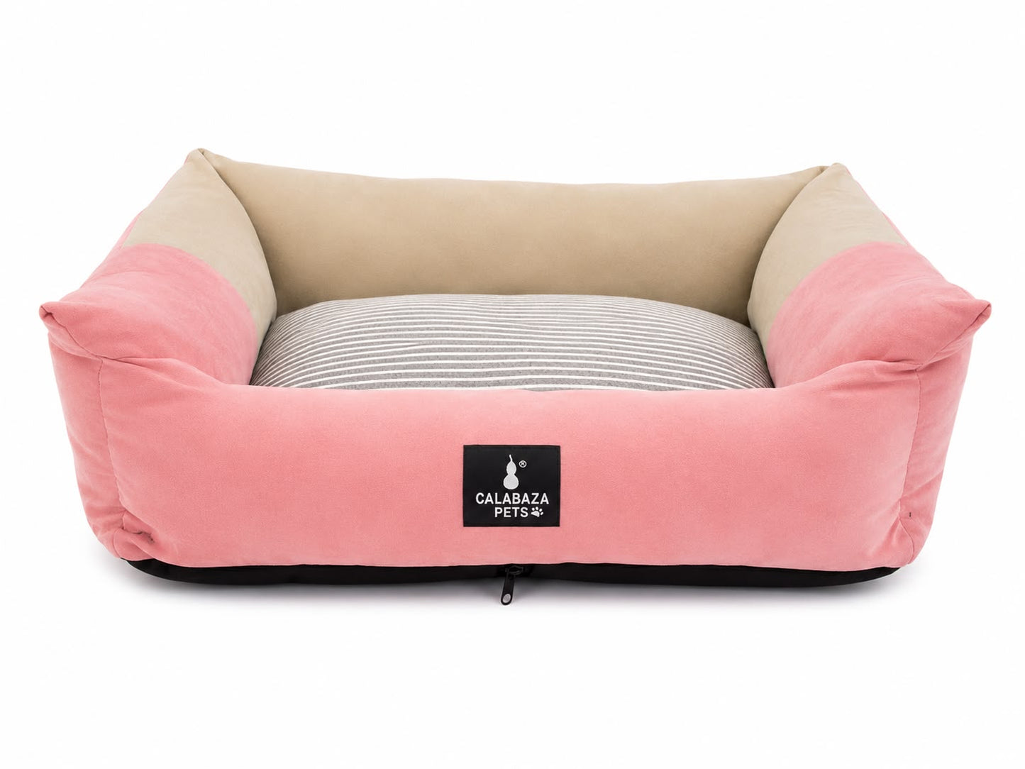Cama Acolchada Rosa Rayas