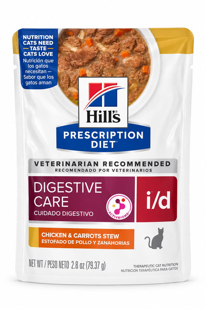 Comida Húmeda Para Gatos Sobre I/D Hills Digestive - Pollo y Zanahoria