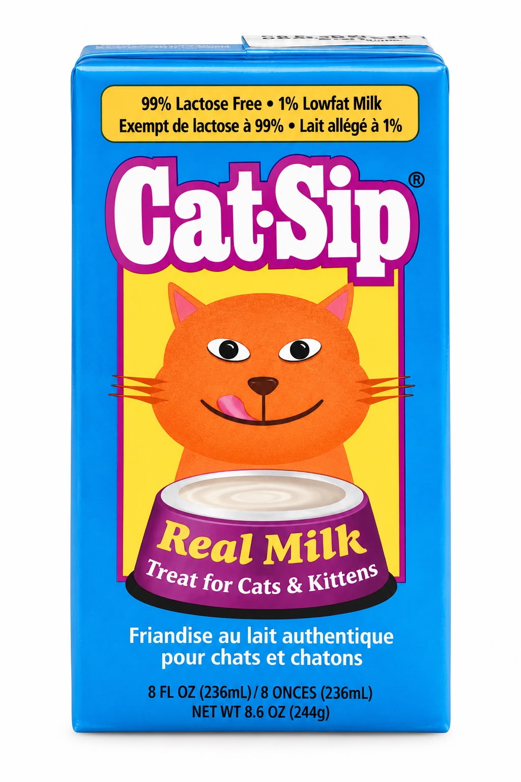 CatSip Real Milk – Leche para gatos y gatitos, 236 ml (8 oz)