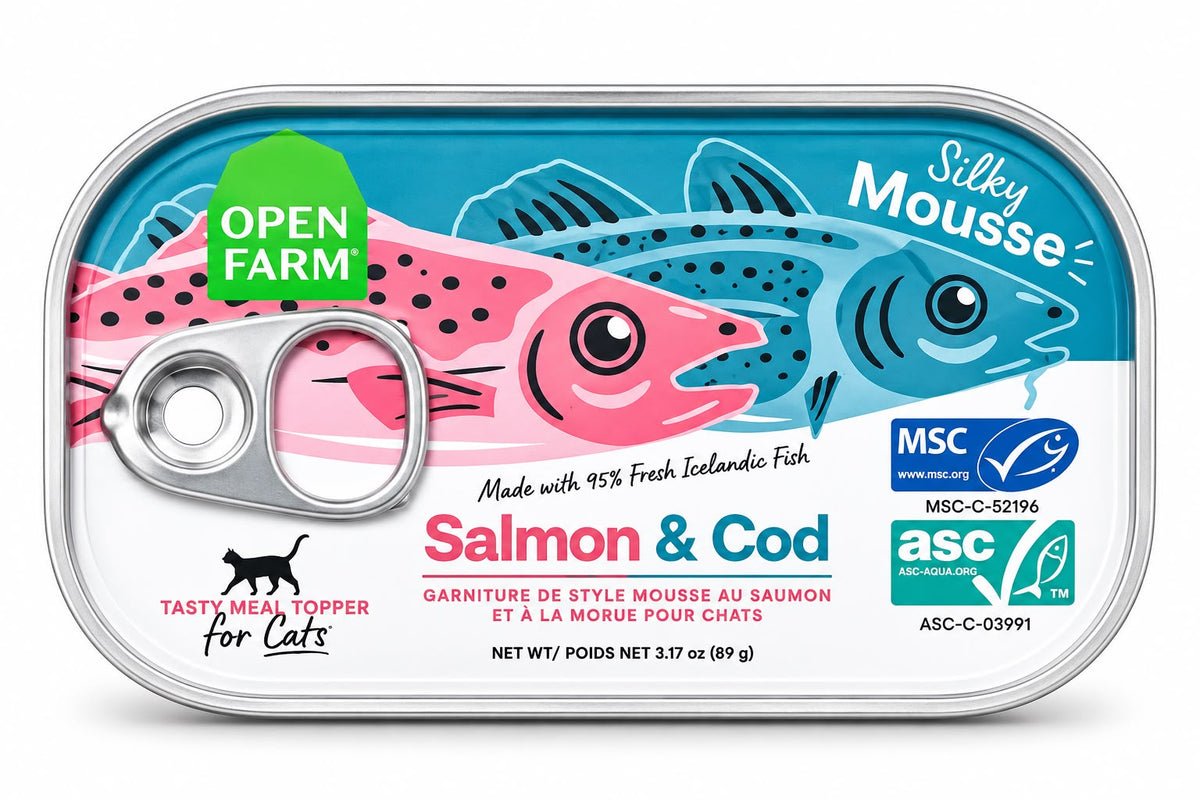 Open Farm Silky Mousse – Salmón y Bacalao