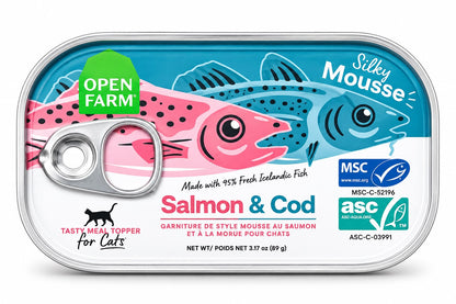 Open Farm Silky Mousse – Salmón y Bacalao