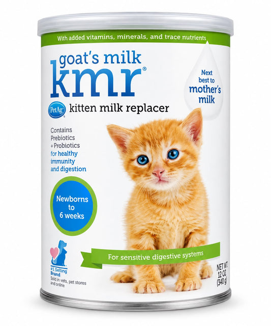 PetAg KMR Goat’s Milk Kitten Milk Replacer – Leche Sustituta para Gatitos