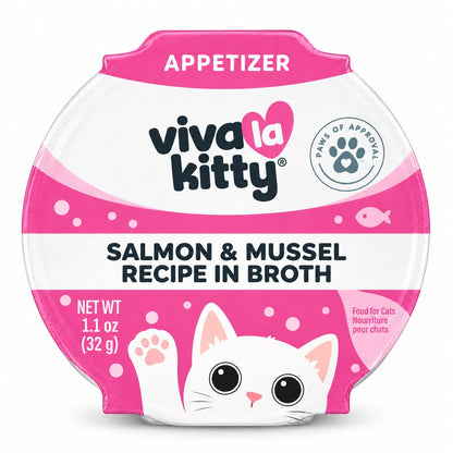 Viva La Kitty Appetizer – Salmón & Mejillón en Caldo